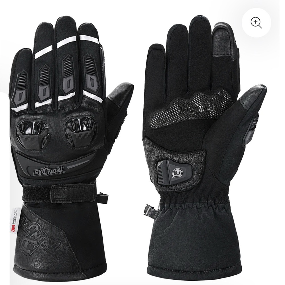 Iron Jias Waterproof Winter B Motorcycle Gloves with Protective Knuckles